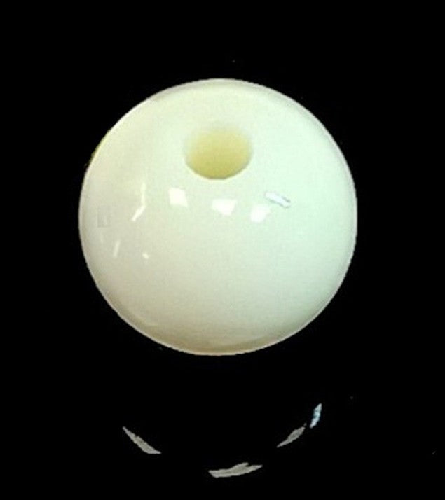 Cream Opaque Round Acrylic Balls Beads 6mm - 20mm
