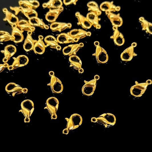 10mm Gold Lobster Clasps