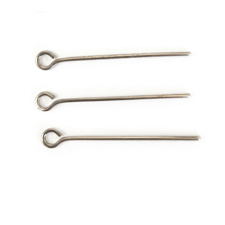 100pcs 40mm Platinum Eye Pin