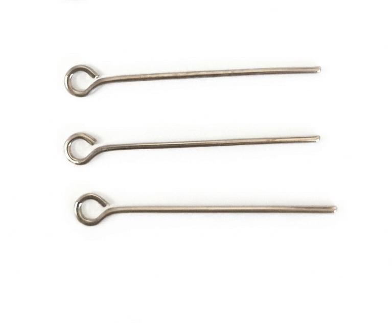 100pcs 40mm Platinum Eye Pin
