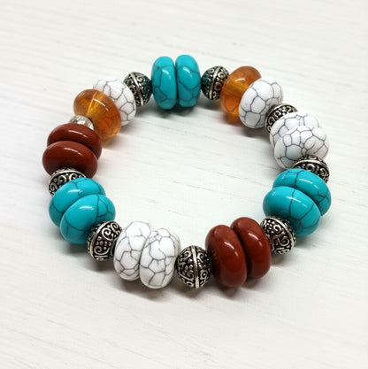 12 mm flat round Crackle Rondelle Acrylic Beads