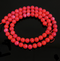 6mm Natural Round Coral Beads - Red