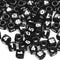 7mm Black Cube Numbers Beads
