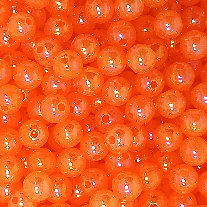 AB Coloured 8mm Acrylic Round Beads