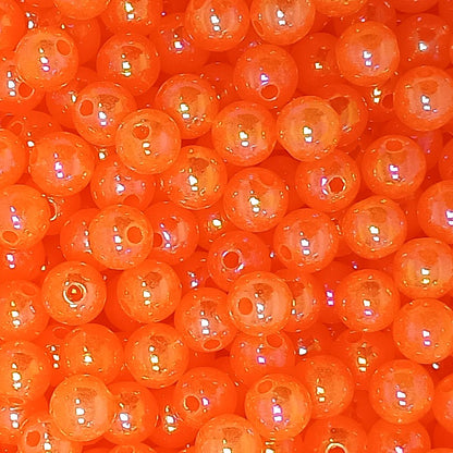 AB Coloured 8mm Acrylic Round Beads