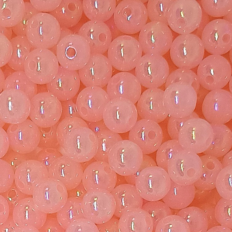 AB Coloured 8mm Acrylic Round Beads