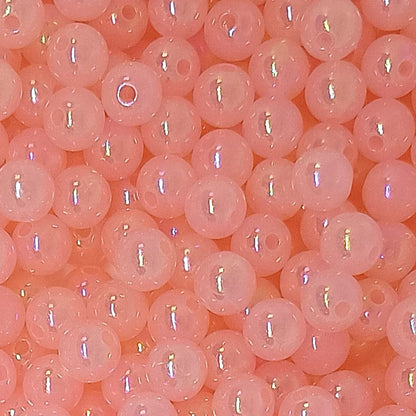 AB Coloured 8mm Acrylic Round Beads