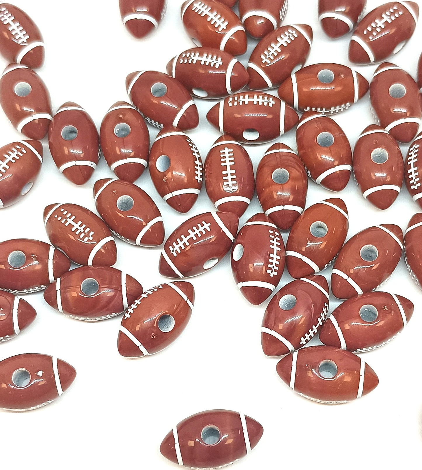 American Football Acrylic Beads