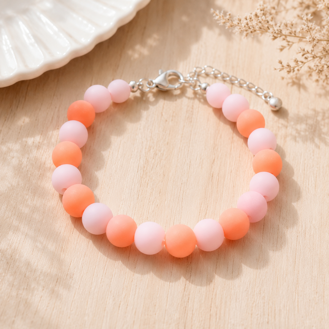 8mm Matte Frosted Acrylic Round Beads