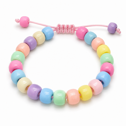 9x6mm Opaque Pony Beads - Pastel Colours