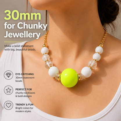 30mm large Round Acrylic Balls