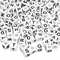 6mm White Cube Acrylic Alphabet Beads - Single & Mixed Letters