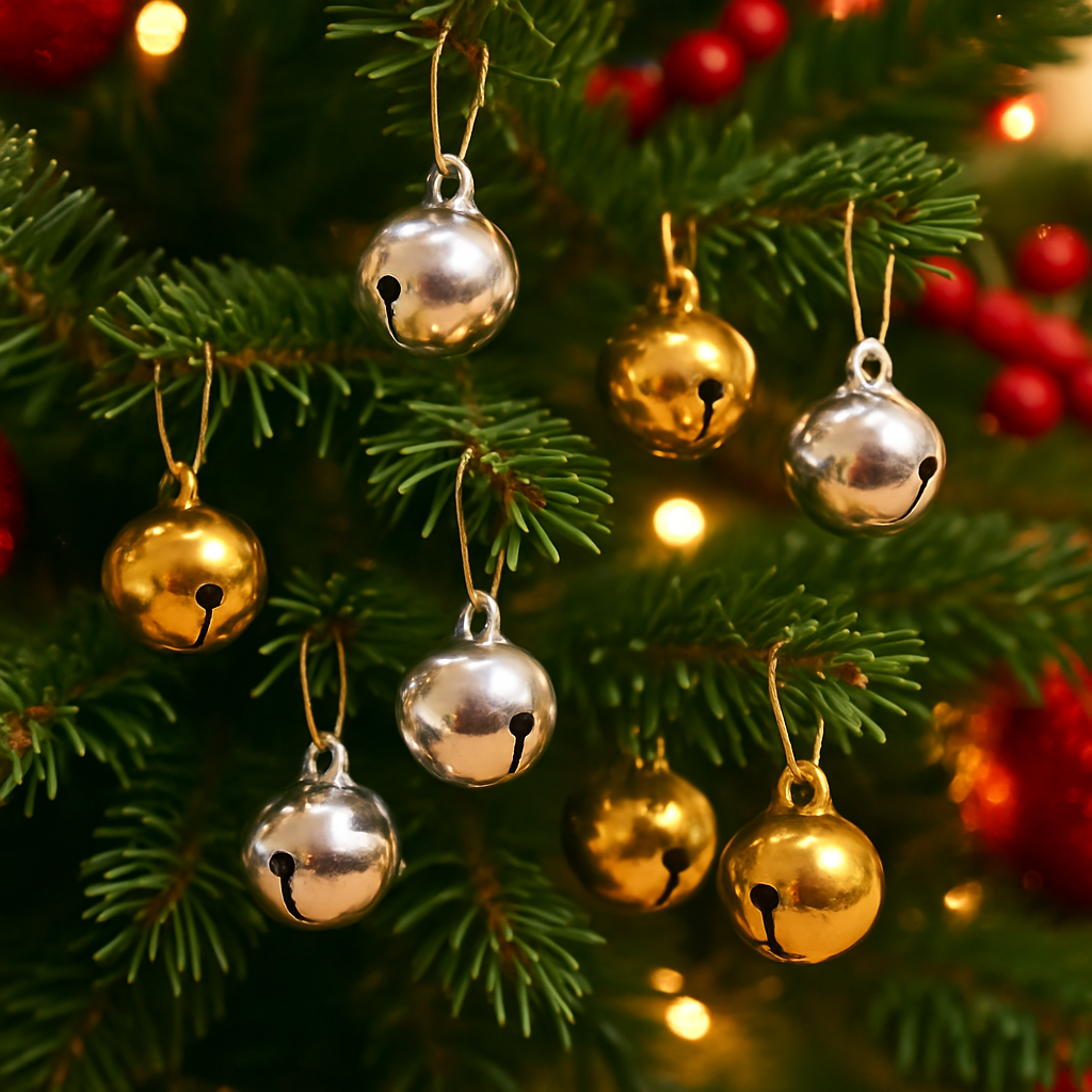 10mm Copper Silver & Gold Jingle Bells