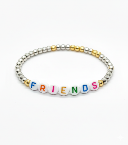 7mm White Round Alphabet Beads – Colourful Letters