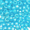 9x6mm Pearlised Pony Beads -Aqua Blue