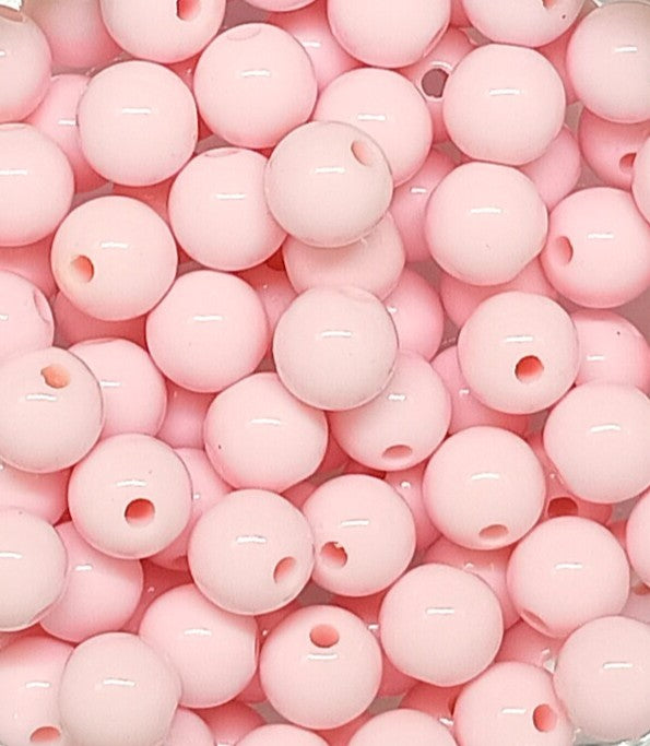 8mm Opaque Round Acrylic Balls Beads