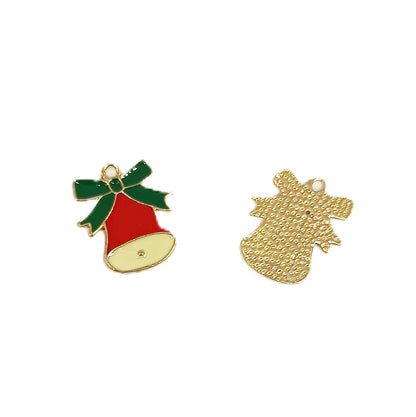 Christmas Metal Enamel Pendant Charms - Bells