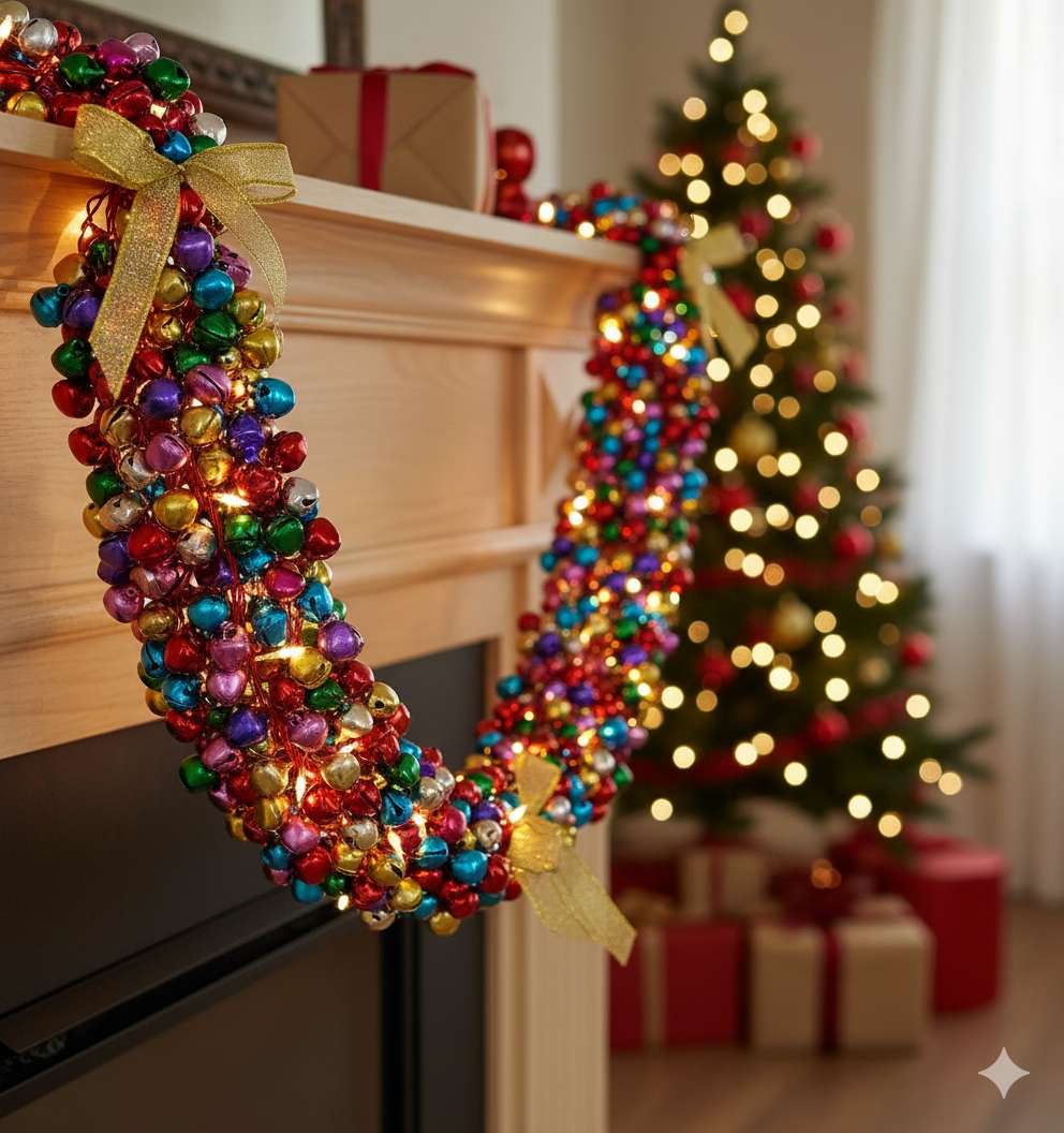 8mm Multicoloured Metal Aluminium Charm Bells