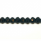Black Faceted Crystal Rondelle Beads - 6mm, 8mm, 10mm
