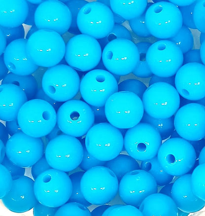 8mm Opaque Round Acrylic Balls Beads