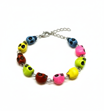 12mm Gothic Acrylic Skull Beads for Halloween DIY Craft
