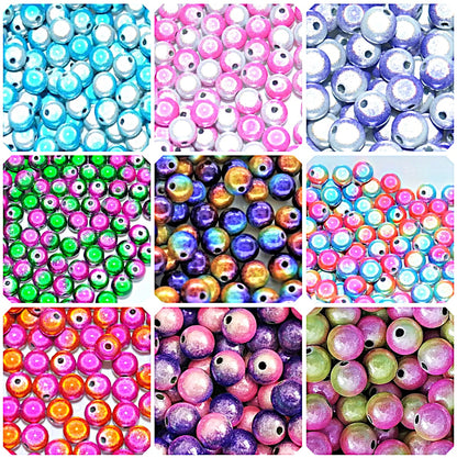 8mm Round Two-Tone Miracle Beads