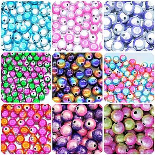 8mm Round Two-Tone Miracle Beads