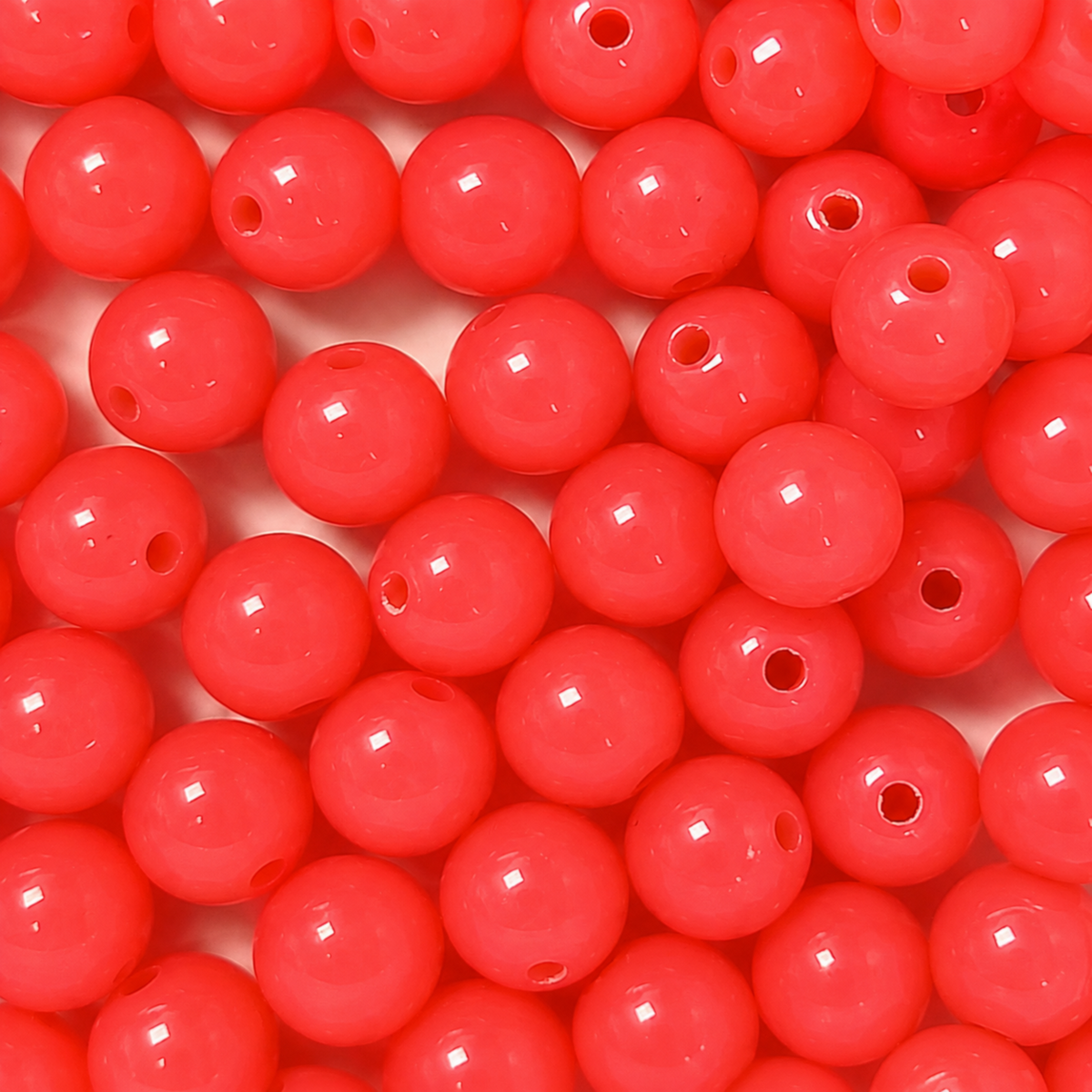 8mm Opaque Round Acrylic Balls Beads