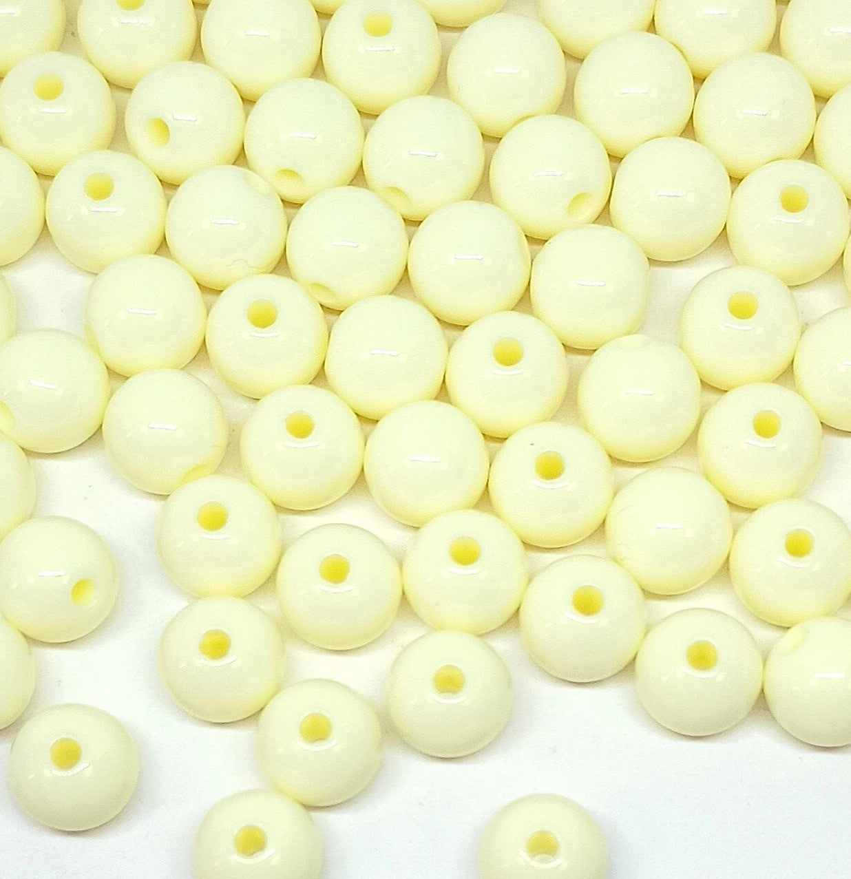6mm Opaque Round Acrylic Balls Beads
