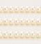 Cream Round Glass Pearl Beads - 4mm, 6mm, 8mm, 10mm