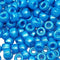 9x6mm Pearlised Pony Beads - Blue