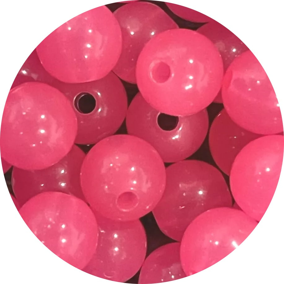 8mm Acrylic Round Jelly Beads