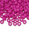 9x6mm opaque Pony Beads - Deep Pink