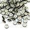 8mm Dark Purple Rhinestone Rondelle Spacer Beads - Silver Plated