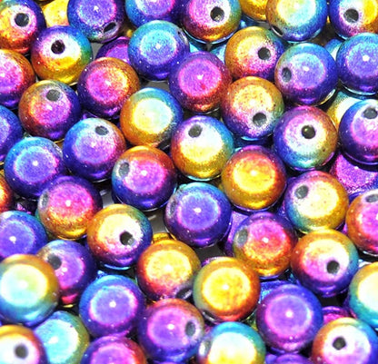 8mm Round Two-Tone Miracle Beads
