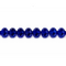 Dark Blue Faceted Crystal Rondelle Beads - 8mm, 10mm