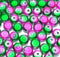 Deep Pink and Dark Green
