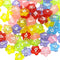 Translucent Multicoloured Flower Acrylic Alphabet Beads