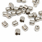8mm Platinum Colour Flower Bead Caps