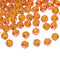 8mm Round Rose Acrylic Beads with Gold Detail - Pink