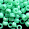 9x6mm Cloudy Stone Pony Beads - Green