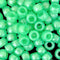 9x6mm Pearlised Pony Beads - Green