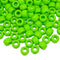 9x6mm opaque Pony Beads - Green