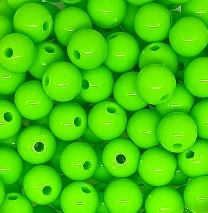 8mm Opaque Round Acrylic Balls Beads