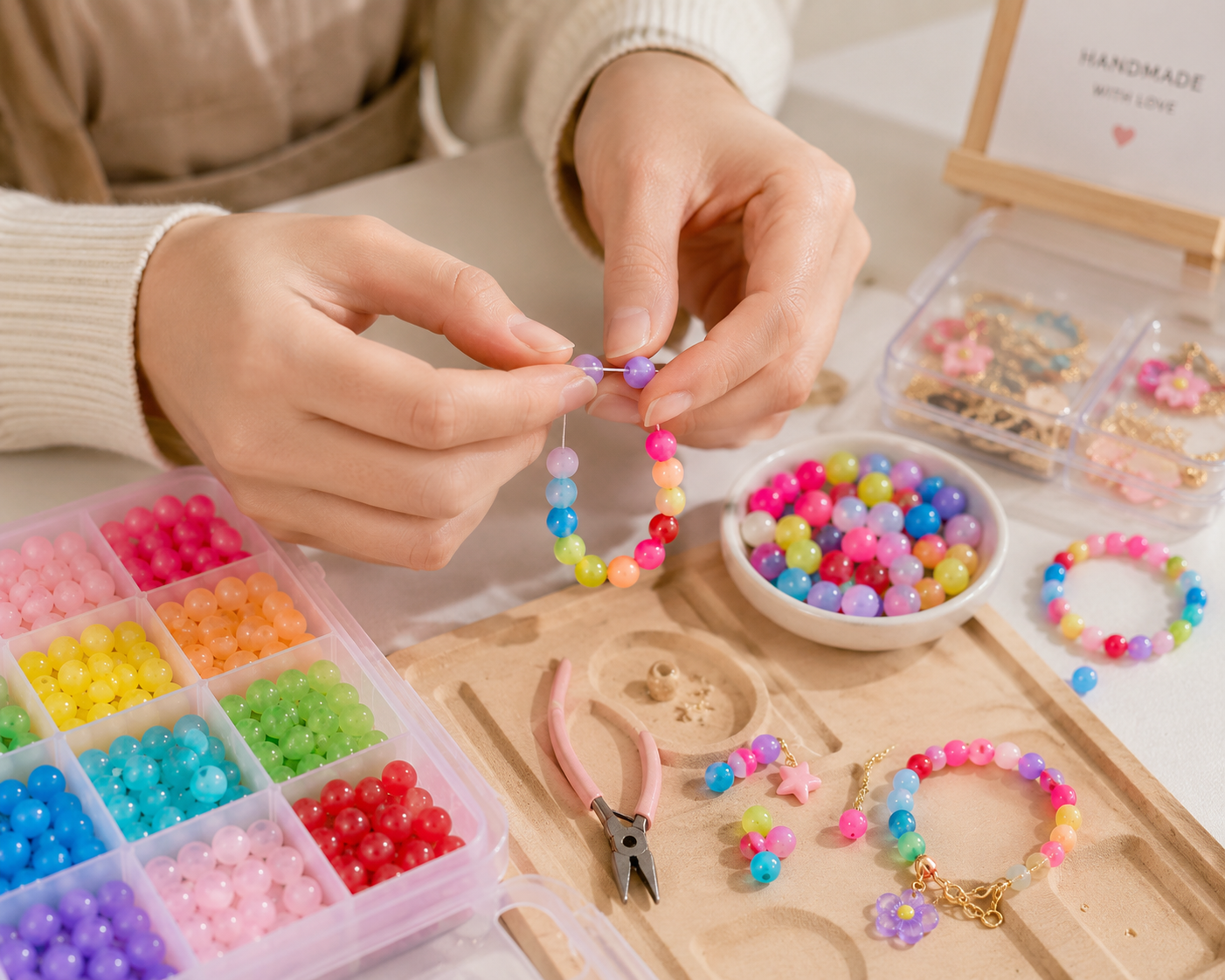 8mm Acrylic Round Jelly Beads