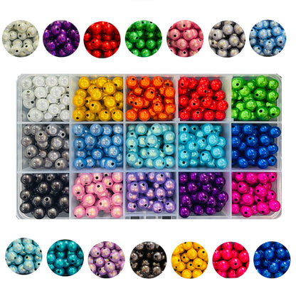 8mm 3D Illusion Miracle Beads Box Set - 525pcs