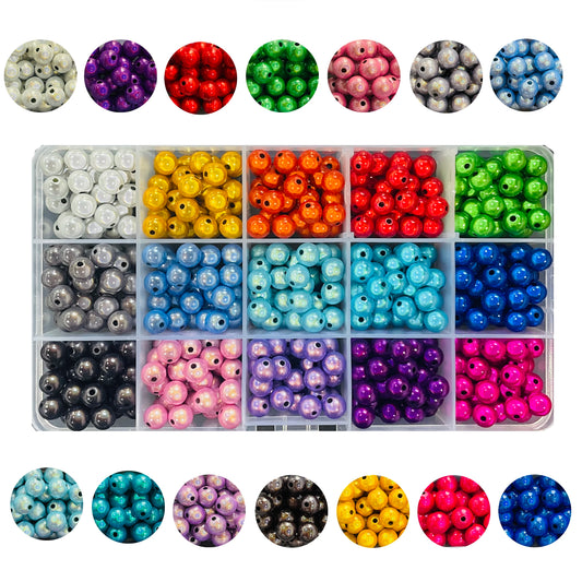 8mm 3D Illusion Miracle Beads Box Set - 525pcs