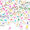 7mm White Round Numbers Beads Colourful Numbers