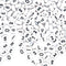 7mm White Round Numbers Beads