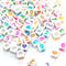 6mm White Cube Numbers Beads Colourful Numbers